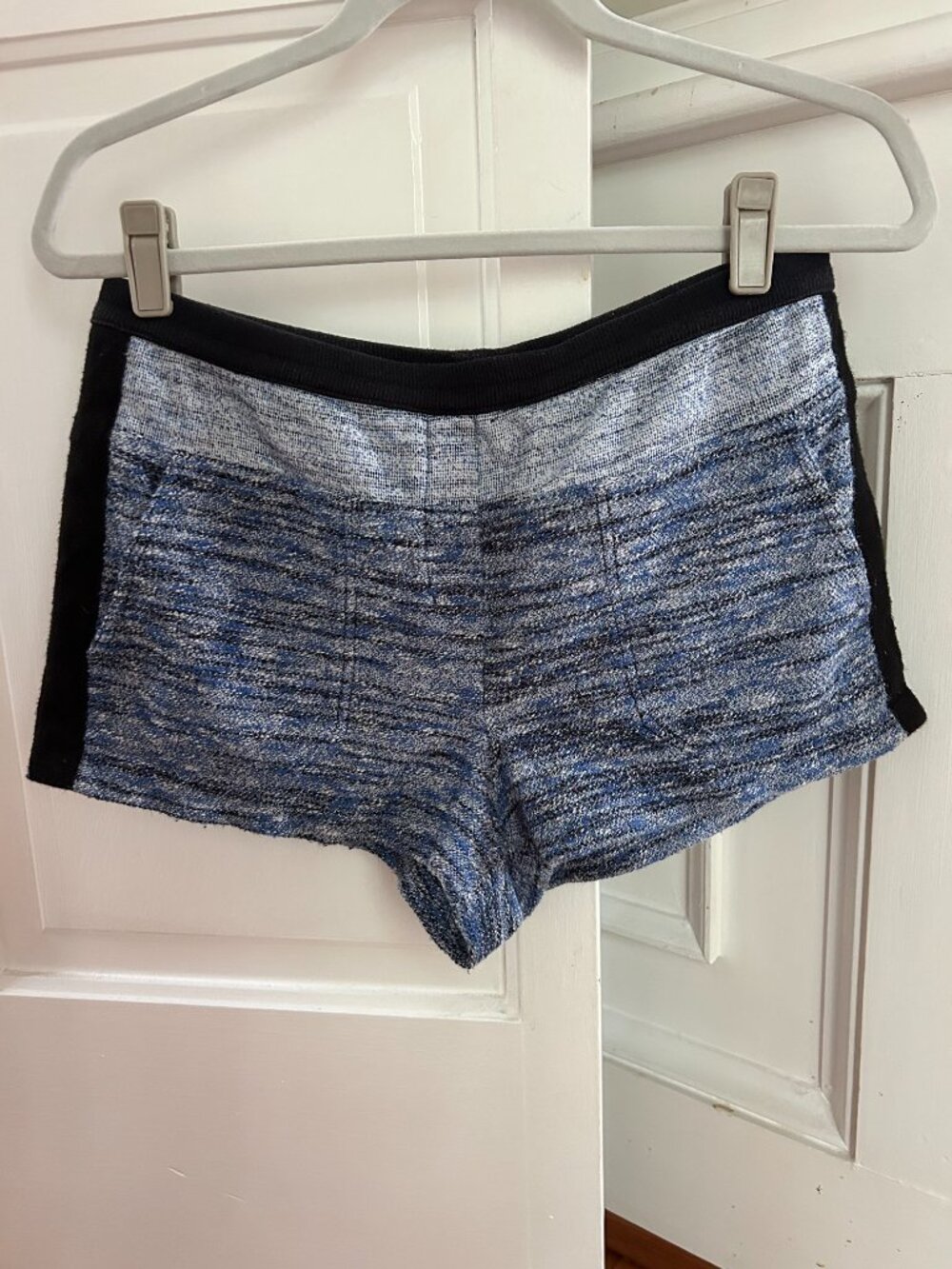 BCBG Teagan Blue Knit Shorts Size S